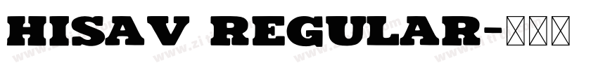 Hisav Regular字体转换